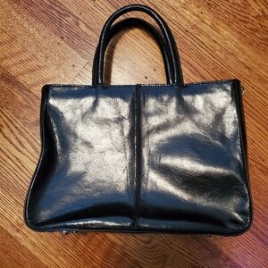 Hobo Black Leather Tote Bag